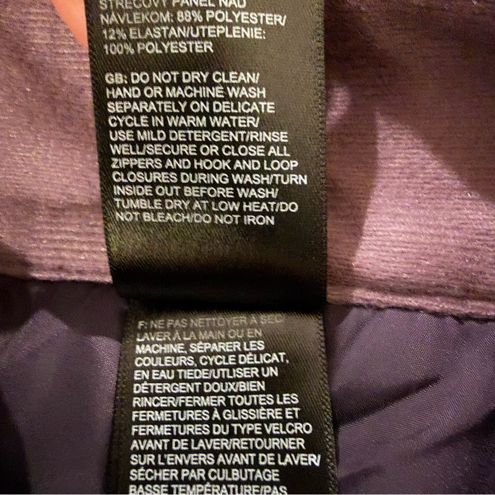 The North Face Women's Pikes Purple Insulated Ski/Snow Pants - Picture 12 of 14